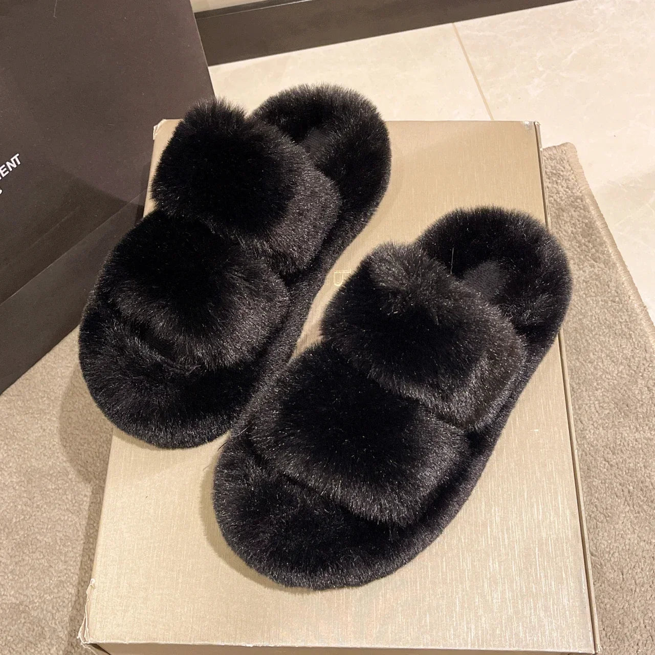 Chaussons Hiver Doux Femme