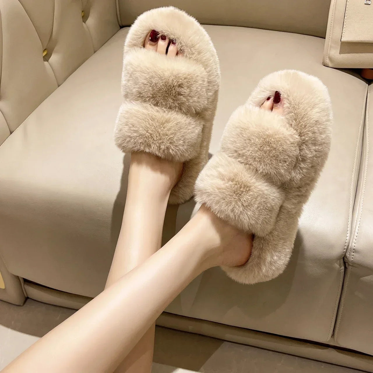 Chaussons Hiver Doux Femme