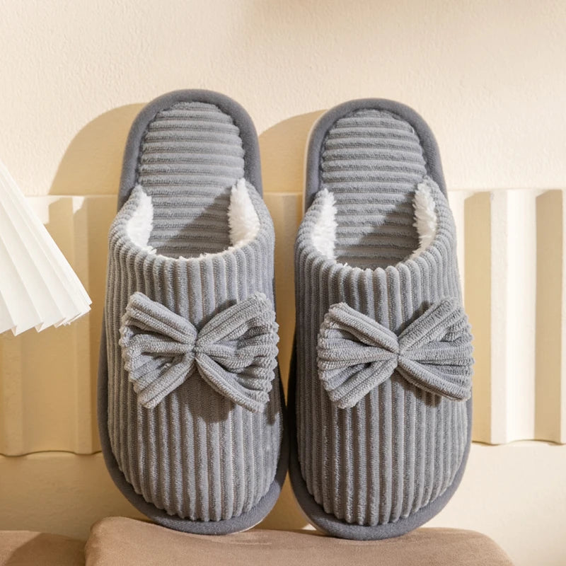 Chaussons Femme Nœud Élégant