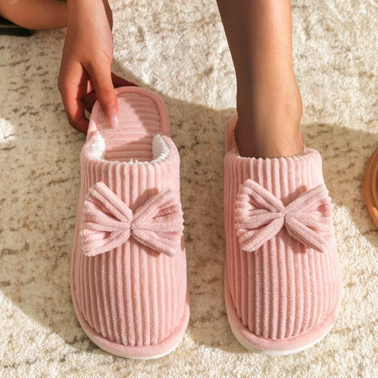 Chaussons Femme Nœud Élégant