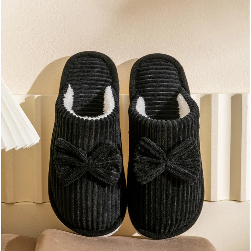 Chaussons Femme Nœud Élégant