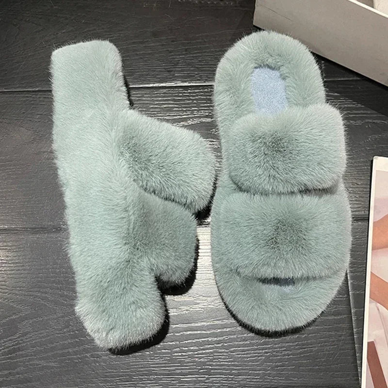 Chaussons Hiver Doux Femme