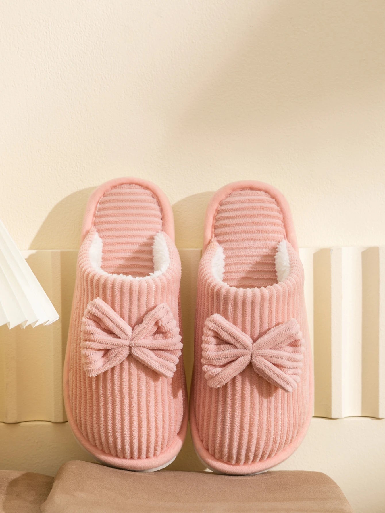 Chaussons Femme Nœud Élégant