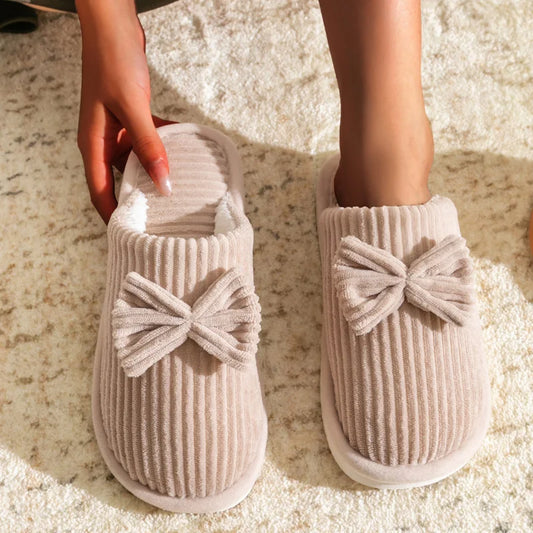 Chaussons Femme Nœud Élégant