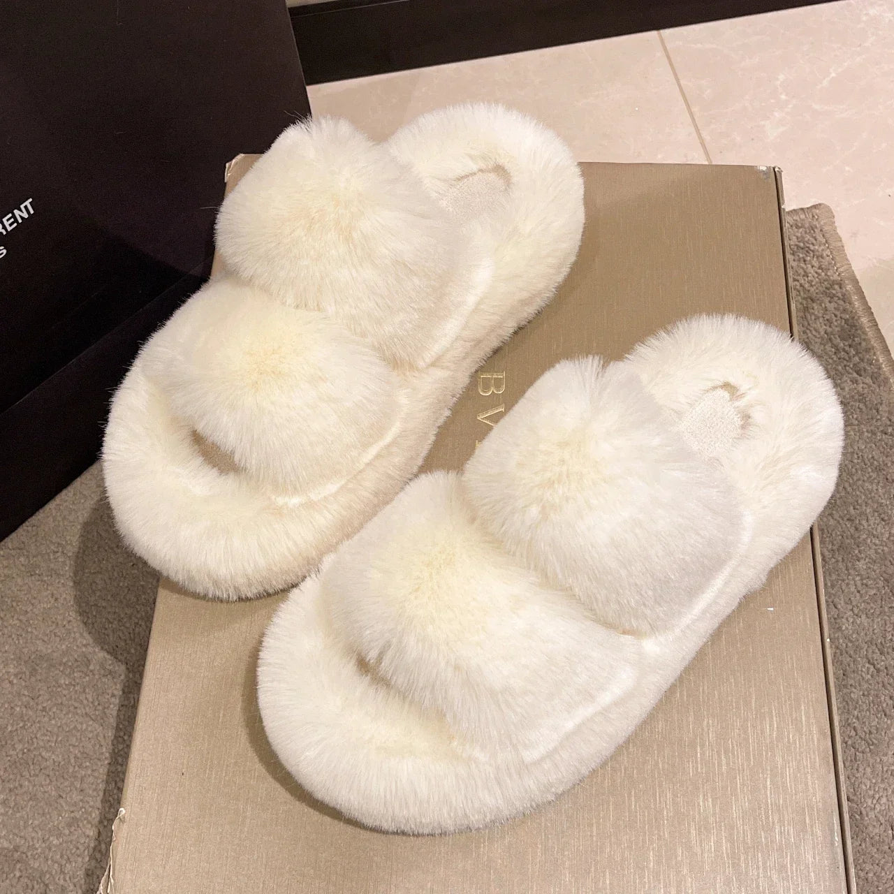 Chaussons Hiver Doux Femme