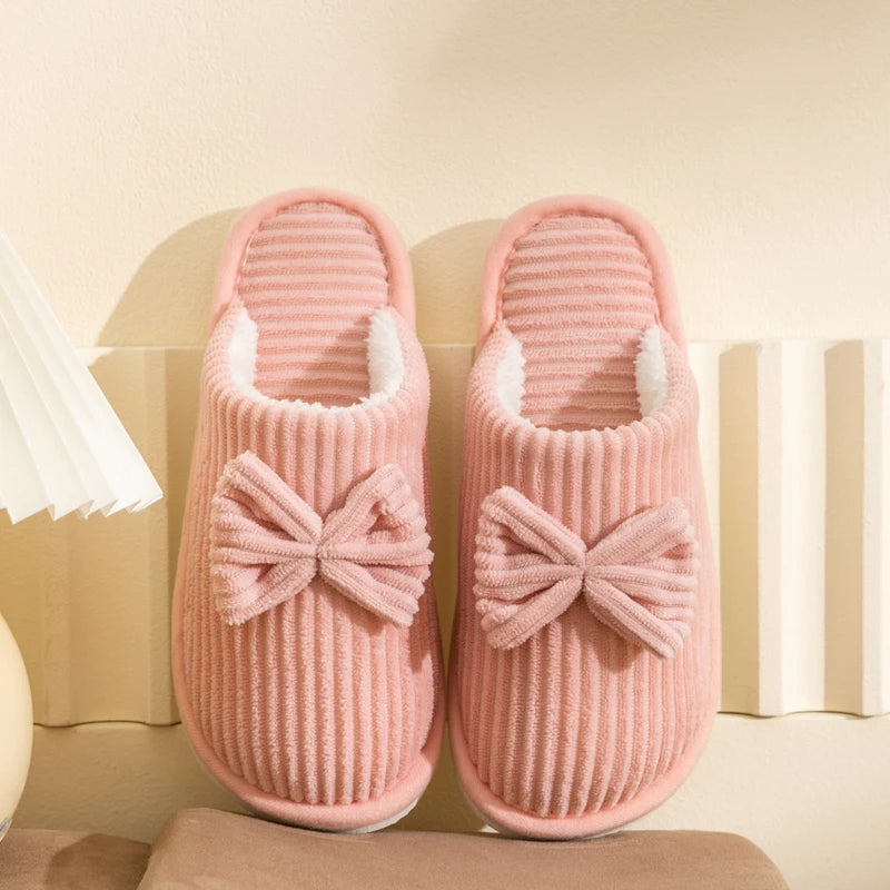 Chaussons Femme Nœud Élégant