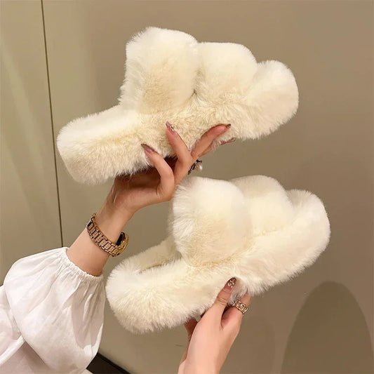 Chaussons Hiver Doux Femme