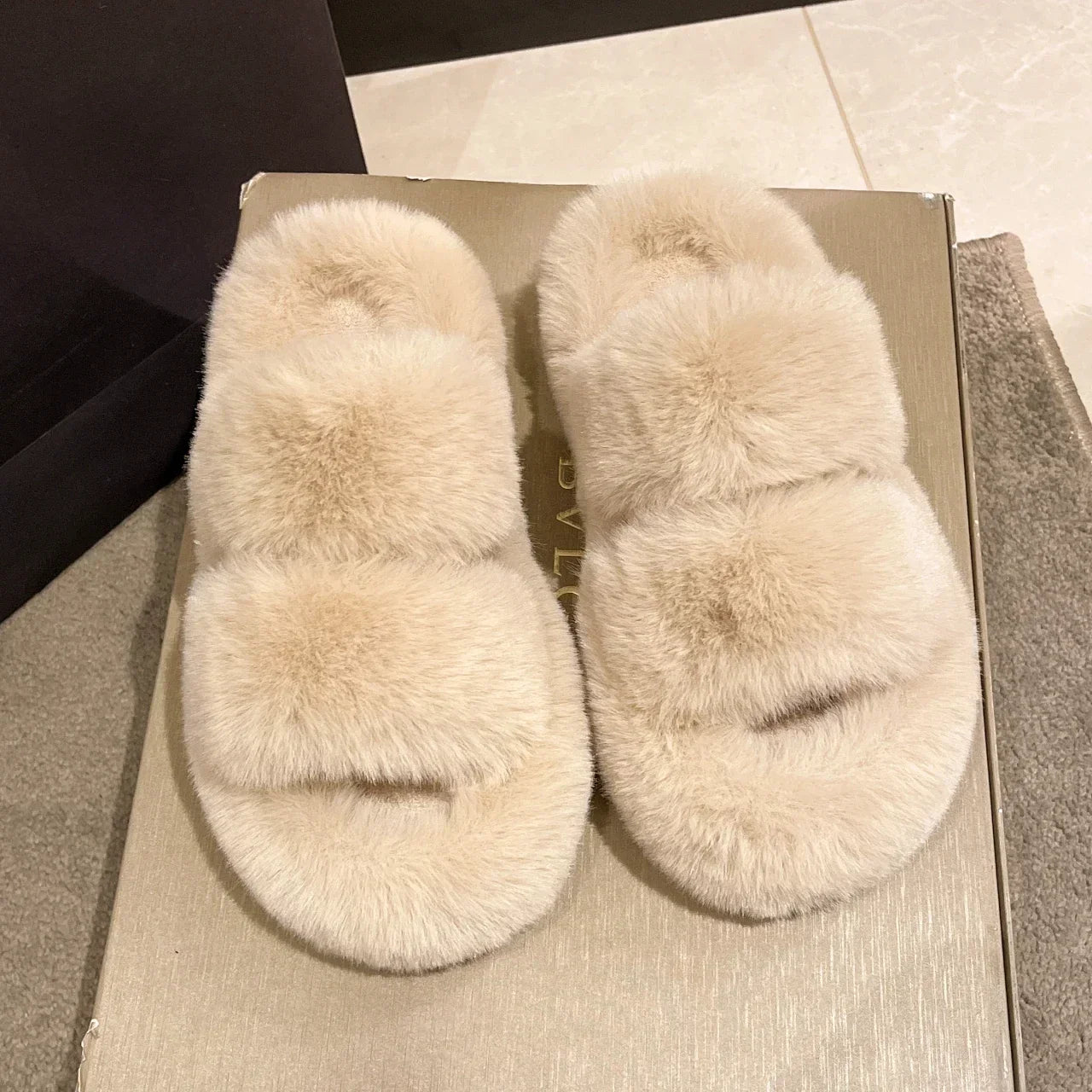 Chaussons Hiver Doux Femme