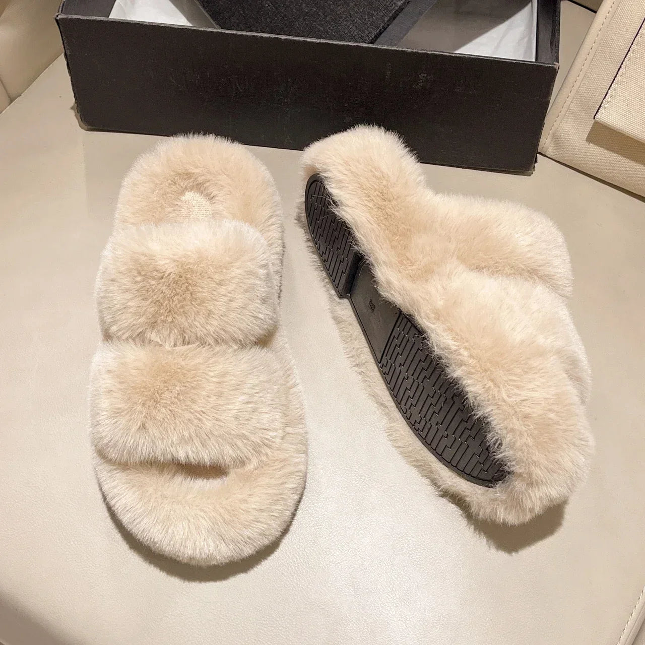 Chaussons Hiver Doux Femme