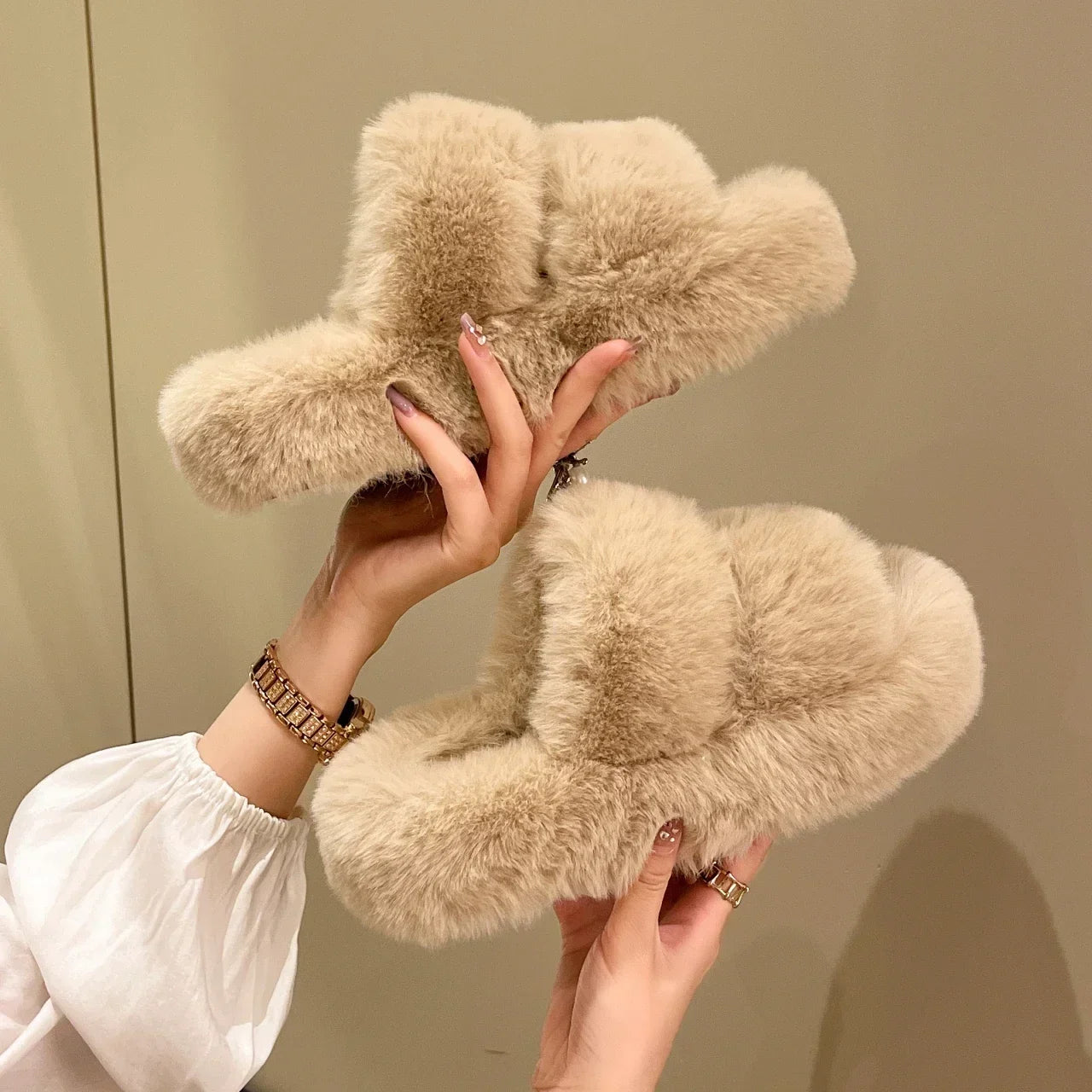 Chaussons Hiver Doux Femme